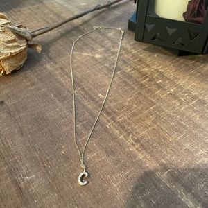 Kendra Scott Diamond Letter C Necklace